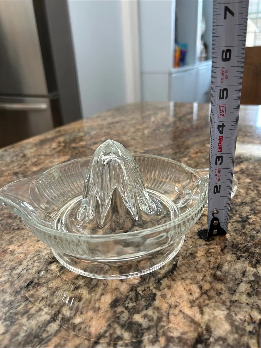 Vintage Clear Glass Handheld Citrus Juicer - Classic Reamer